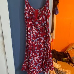 red summer dress .